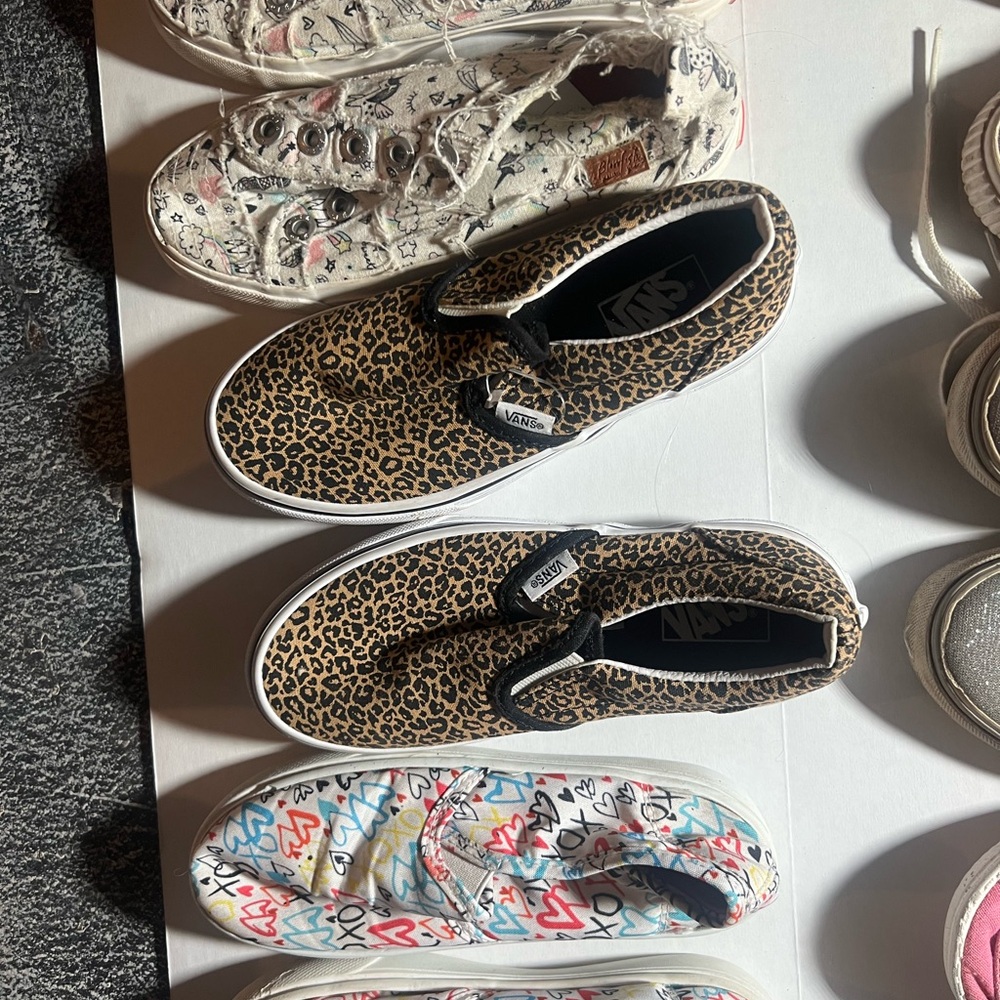 Vans Kids Leopard Print Sneakers